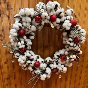 COTTONBALL WREATH